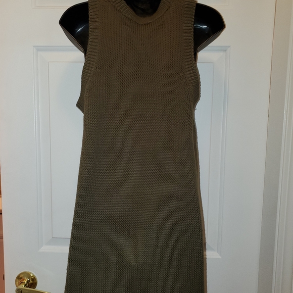 Sweater olive green knit - Picture 4 of 4
